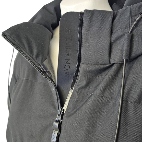 Atelier Noir Womens Sydney Jacket, Down, Feather, Black, Parka, Size Small - Picture 9 of 11